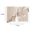 Abstract Natural Wool Wall Art Organic Textured 2 Panel Set 7 x 5 Feet
