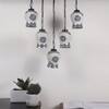 Devansh Solid Wood Electric Wall Light in Brown Colour with Multi Shade Count of 1 Light