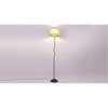 Vera Off-White Cotton shade with Iron floor lamp