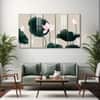The Castle Decor Lotus Wall Painting Wooden Framed 27x48 Inch (Style 1)
