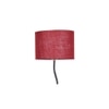 Frankie Zig Zag Iron Floor lamp with Jute Drum Maroon Shade (Z26)