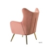 Dawson Solid Wood Accent Chair in Pink Colour