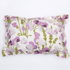Himalayan Poppies 1 Fitted Sheet & 2 Pillow Covers with Purple colour