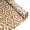 Casa-02 Jute Rectangle Carpets Durry  in Beige Colour