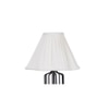 Wren Off White Fabric Floor Lamp with Black Iron Base