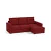 Apollo Compact Sofa (Colour : Salsa Red, Cushion : Hard, Back Type : High Back, Seating Capacity : Right Aligned 2 Seater + Right Aligned Chaise)