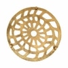 Metalsmith Webbed Metal Trivet Gold Heat Resistant Table Protector