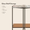 Paloma Marble Side Table in Jupiter Red Spanish Ceramic Finish