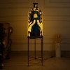 Angel Girl Foldable Metal Electric Floor Lamp in White Colour