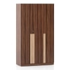 Rodrigues 3 Door Wardrobe in Rolex Brown Finish