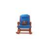 Rudyard Solid Wood Rocking Chair in Blue velvet Colour