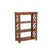 Lala Solid Wood Bookshelf in Honey Oak Finish