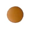 Doe Buck Zik Zak Chevron Printed Ottoman Stool in Tan and Black Colour with Gold Tipped Legs
