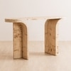 Nouve Engineered Wood Console Table in Beige Colour
