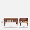 Sheesham Wood Large Coffee Table In Rustic Teak Finish