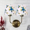 Devansh Metal Electric Wall Light in Gold Colour with Multi Shade Count of 2 Lights