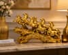 Seven Horse Royal Gallop Horse Sculpture in Gold Colour