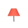 Rebel Orange Cotton shade with Iron floor lamp