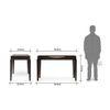 Taarkashi Solid Wood Study Table in American Walnut Finish