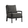 Luxe Boucle Fabric Lounge Chair in Grey Colour