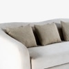 Avarna Stainless Steel Three Seater Sofa in Brown Colour