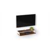 Maisy Engineering Wood Wall Mount TV Entertainment Unit Set Top Box Stand/TV Cabinet with Shelves for Books & Décor Display Unit Bed Living Room Upto 42 Inches (Brown Maple & White)