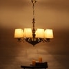 Devansh Gold Antique Wall Mounted Lamp With Beige Jute Shade