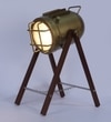 Mirabelle Study Lamp in Brass Antique Shade