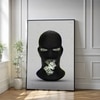The Castle Decor Money Mask Abstract Wall Art Framed Painting 20x30 Inch