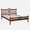 Nilaya Sheesham Wood Queen Size Non Storage Bed in Honey Oak Finish