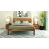 Esra Sheesham Wood King Size Bed Non Storage Honey OakOak Finish (72 x 78 inches)