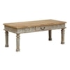 Athens Solid Wood Coffee Table In Grey Finish