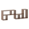Hayden Engineered Wood Bookshelf in Classic Walnut Finish
