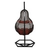Jungfrau Wicker Swing In Brown And Black Color