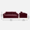 Arab Velvet 3 Seater Sofa Maroon Color