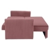 Melano  Pull Out Sofa cum Bed  in Peach Colour