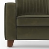 Apollo Neo 2 Seater Fabric Sofa In Deep Olive Velvet Colour