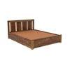 Sable Solid Wood Queen Box Storage Platform Bed In Provincial Teak Finish