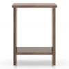 Nick Engineered Wood Side Table in Classic Walnut Finish