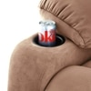 Helios Manual Cup Holder Pocket-Brown