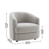 Elegantensemble Wood 1 Seater With Upholstery Non Storage Sofa In Grey Colour