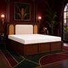 Virasat Solid Wood Comfort King Bed Box Storage Provincial Teak Finish Mattress 72 x 78 Inches