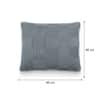 Nora Monument Grey Cotton Knitted Decorative Cushion Cover 16 x 16 Inches