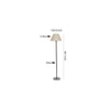 Deance White Cotton Shade Floor Lamp
