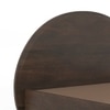 Sora Solid Wood King Size Bed With Hydraulic Storage in Dark Chestnut Finish
