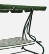 Thun Garden Swing Cum Bed In Green And White Finish
