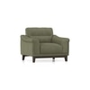 Colby 1 Seater Fabric Sofa In Forest Green Colour