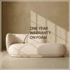Eliteelegance Wood 2 Seater With Upholstery Non Storage Sofas In White Colour
