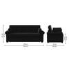 Serta 3 Seater Pull Out Sofa cum Bed  in Black Colour