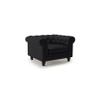 Winchester 1 Seater Leather Sofa in Licorice Colour